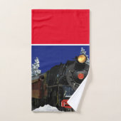 kerstlocomotief trein/doekdoekset bad handdoek (Handdoek)