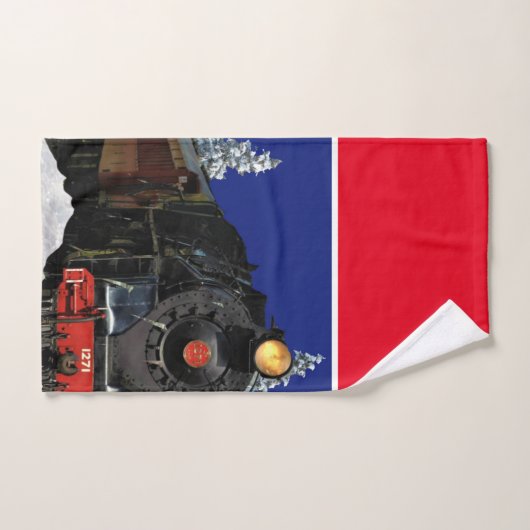 kerstlocomotief trein/doekdoekset bad handdoek (Handdoek)