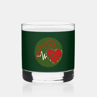 Kerstlogo met meerdere opties whisky glas