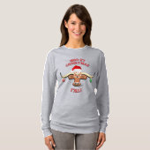 KerstLonghorn Steer T-shirt (Voorkant volledig)