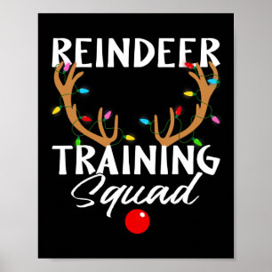 Kerstloopbaantrainingspad T Poster