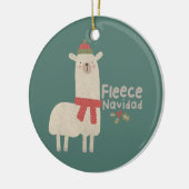 Kerstlui Pun: vlooien Navidad Keramisch Ornament (Links)