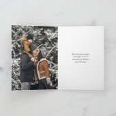 Kerstluiaard aangepaste foto feestdagen kaart (Binnen)