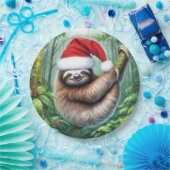 Kerstluiaard in het regenwoud papieren bordje (Feest)