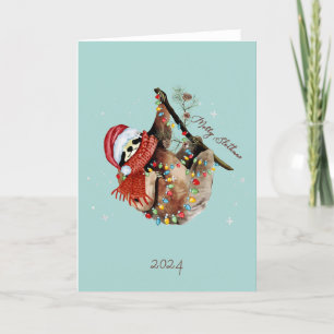 Kerstluiaard Kerstkaart Feestdagen Kaart