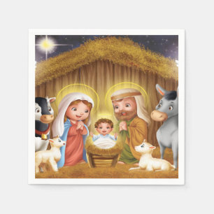 kerstluiers servetten