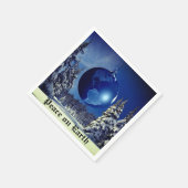 Kerstluiers, vrede op aarde servet (Hoek)