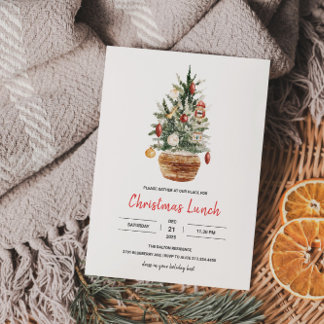kerstlunchparty kaart