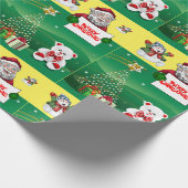 Kerstm Wrap Papier Sneeuwman (Hoek)
