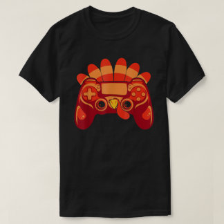 Kerstmaal Gamer Kalkoen Controller T-shirt