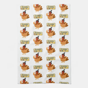 Kerstmaal Keuken Handdoek