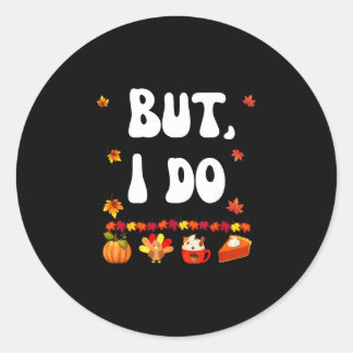 Kerstmaal koppel grappig doe niet aan bijpassende  ronde sticker