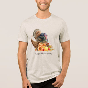 Kerstmaal Overvloed Kalkoen Heren T-Shirt
