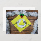 Kerstmaaltijd Briefkaart (Voorkant / Achterkant)