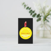 Kerstmaan, Kerstfeest Ticket Uitnodiging Informatiekaartje (Staand voorkant)