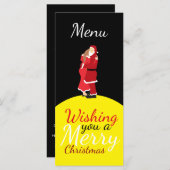 kerstmaan met een prettig kerstmenu menu (Voorkant / Achterkant)