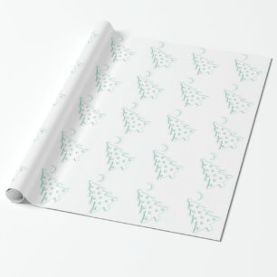 kerstmacabere boom cadeaupapier