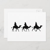 KerstMagi Silhouette Feestdagenkaart (Voorkant / Achterkant)