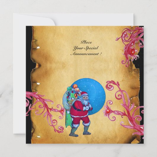 KERSTMAGIE BESJES MET PARCHMENT KAART (Achterkant)