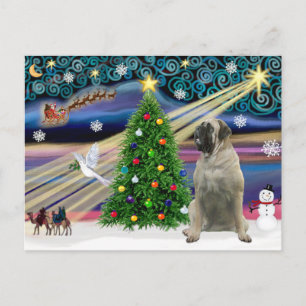 Kerstmagie Bull Mastiff #11 Feestdagenkaart