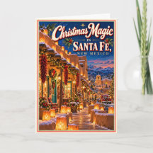Kerstmagie in Santa Fe New Mexico Vintage