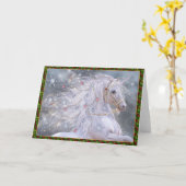 Kerstmagie Kaart (Gele Bloem)