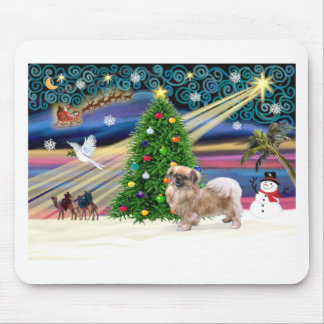 Kerstmagie-Tibetaanse Spaniel Muismat