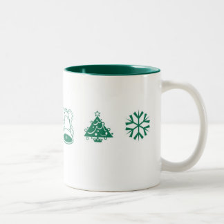Kerstmagie Tweekleurige Koffiemok