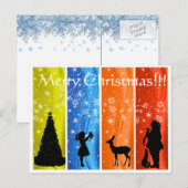 Kerstmagisch Feestdagenkaart (Voorkant / Achterkant)