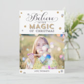 Kerstmagische feestdagen - White Feestdagenkaart (Staand voorkant)