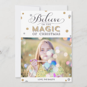 Kerstmagische feestdagen - White Feestdagenkaart