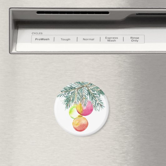 Kerstmagneten Waterverf Baubles Magneet (Insitu (Vaatwasser))