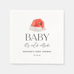 Kerstmama Het Is Koud Buiten Kerst Baby Shower Servet