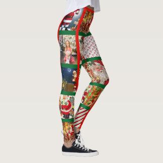 Kerstman 10 Fotosjabloon Vrouwen Leggings