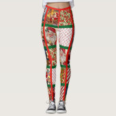 Kerstman 10 Fotosjabloon Vrouwen Leggings (Voorkant)