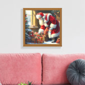 Kerstman 3 canvas afdruk (Insitu (Woonkamer))