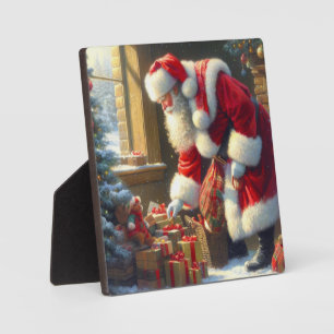 Kerstman 3 fotoplaat