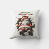 Kerstman 3D Print Kussen Home Decor (Achterkant)