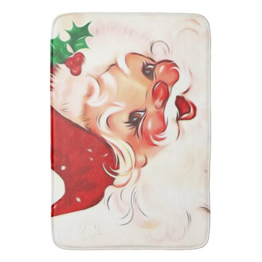  Kerstman 4 Badmat (Voorkant Verticaal)