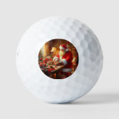 Kerstman 4 golfballen (Voorkant)