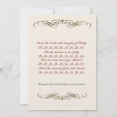  Kerstman 5 met kerstfeestdag Kaart (Achterkant)