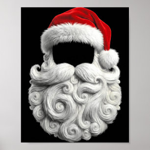 Kerstman 67 6 7 Zes Zeven Baard Cool Realistisch Poster