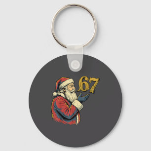 Kerstman 67 Nummer Grappige Kerstmis Meme Se Sleutelhanger