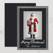 Kerstman 8 Vrolijk kerstfeest! kerstkaart