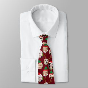 Kerstman Aangepast zes foto Funny Holiday Gift Stropdas