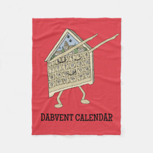 Kerstman Adventkalender Grappige Christelijke Reli Fleece Deken