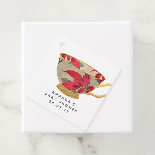 Kerstman Alice in het Wonderland Baby shower Bedankjes Labels (In situ)