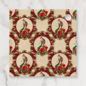 Kerstman Alice in het Wonderland Baby shower Bedankjes Labels (Achterkant)