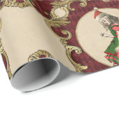 Kerstman Alice in Wonderland Cadeaupapier (Rol Hoek)