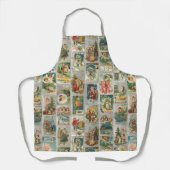  kerstman, Angels en Wintercollage Schort (Voorkant)